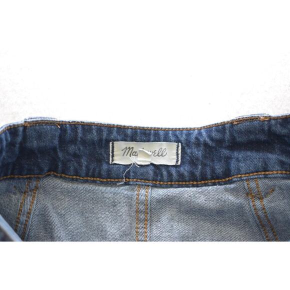 Madewell Denim Jean Skirt Stretch Blue Front Pocket Button Fly Womens Size 2 - Picture 2 of 3